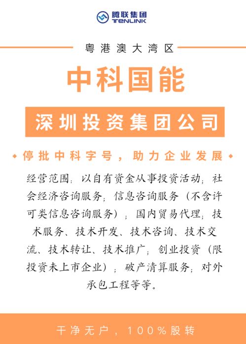 中科國能 深圳投資集團搶灘粵港澳大灣區，信息服務助力區域經濟新飛躍